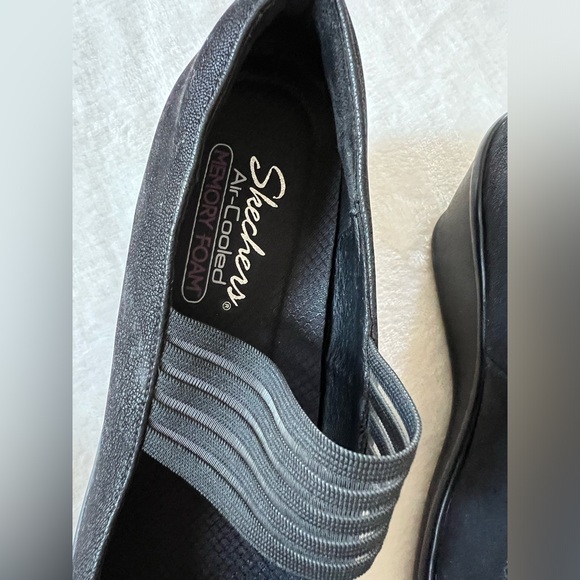 Sketchers Rumblers Space Odyssey Black Mary Jane Wedges Size 11 - Picture 6 of 10